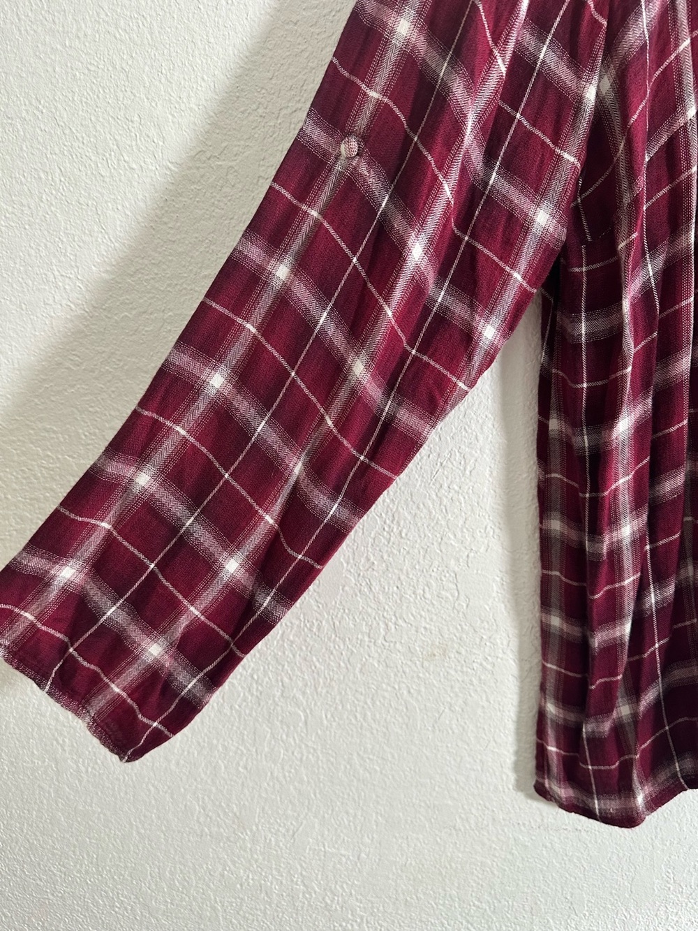 Andree by Unit~ Button Up Plaid Floral Embroidered Tunic Size 1X - Picture 8 of 11